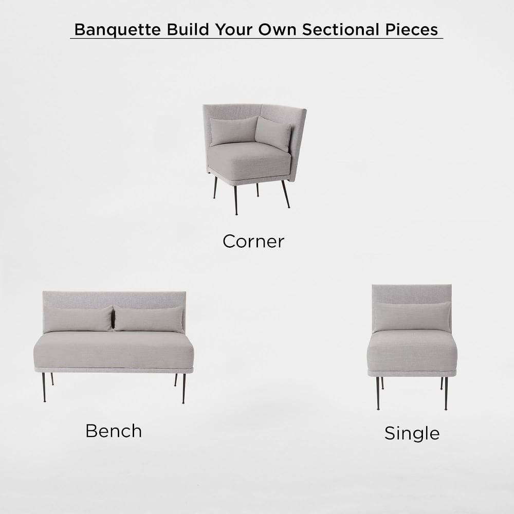 West elm discount modern banquette