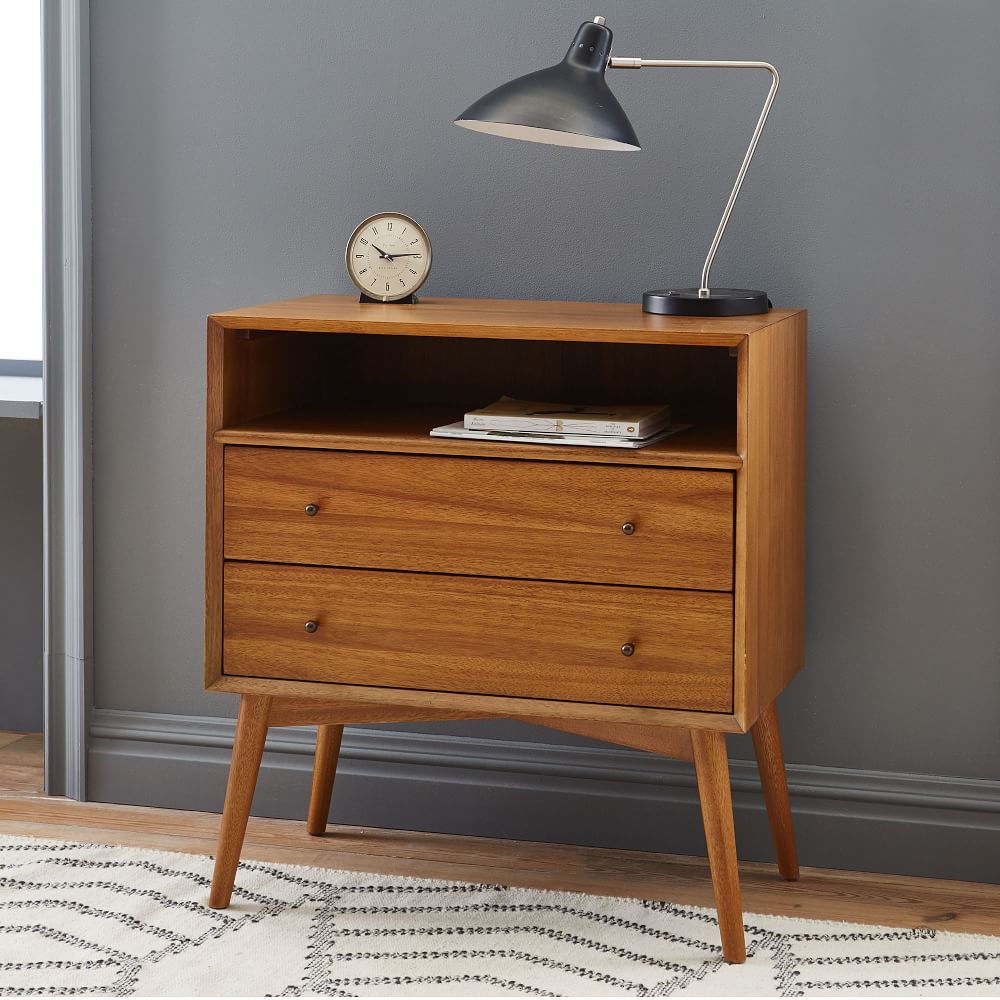 Buy online Mid Century Grand Nightstand Acorn now West Elm KSA KSA
