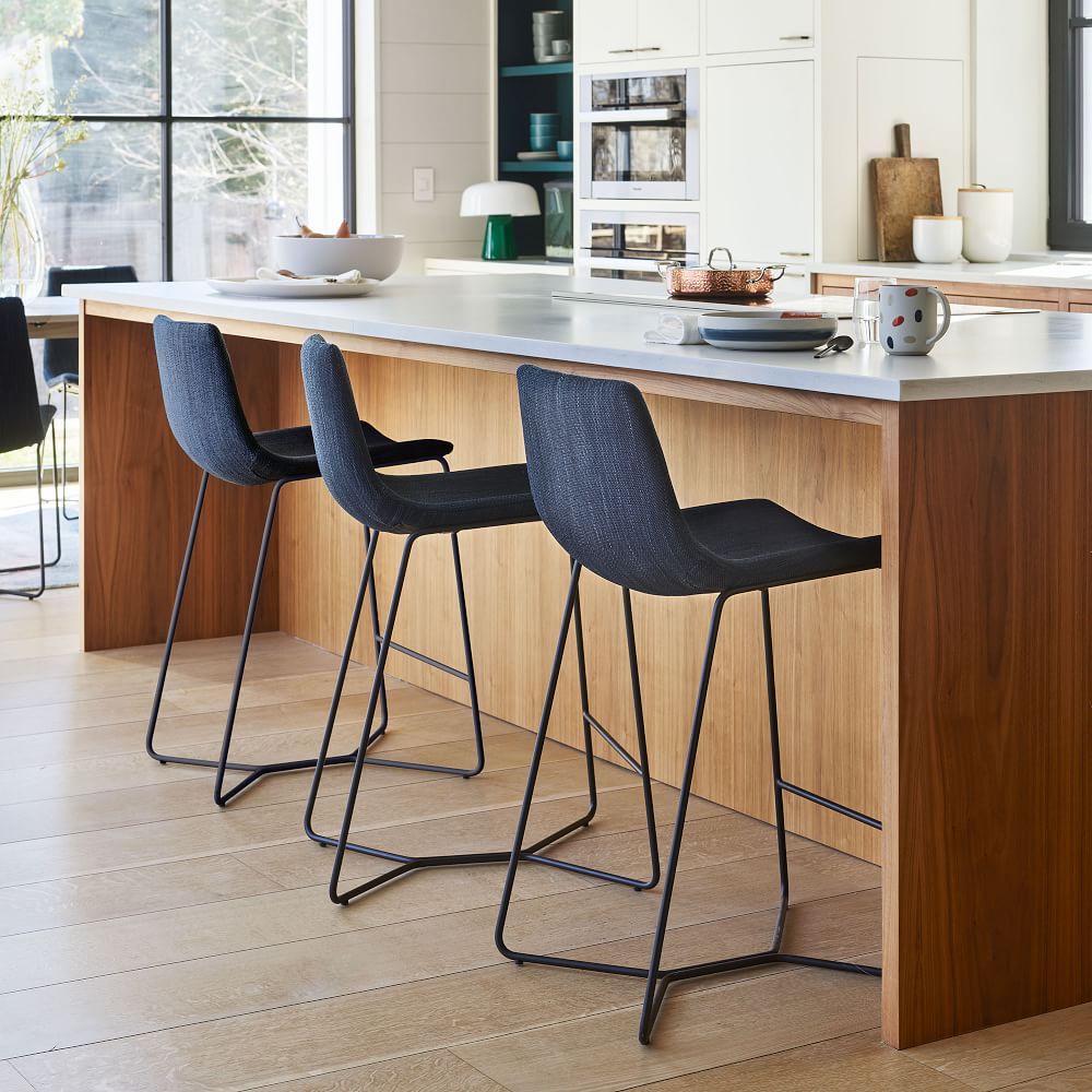 Buy online Slope Upholstered Counter Stools now West Elm KSA KSA