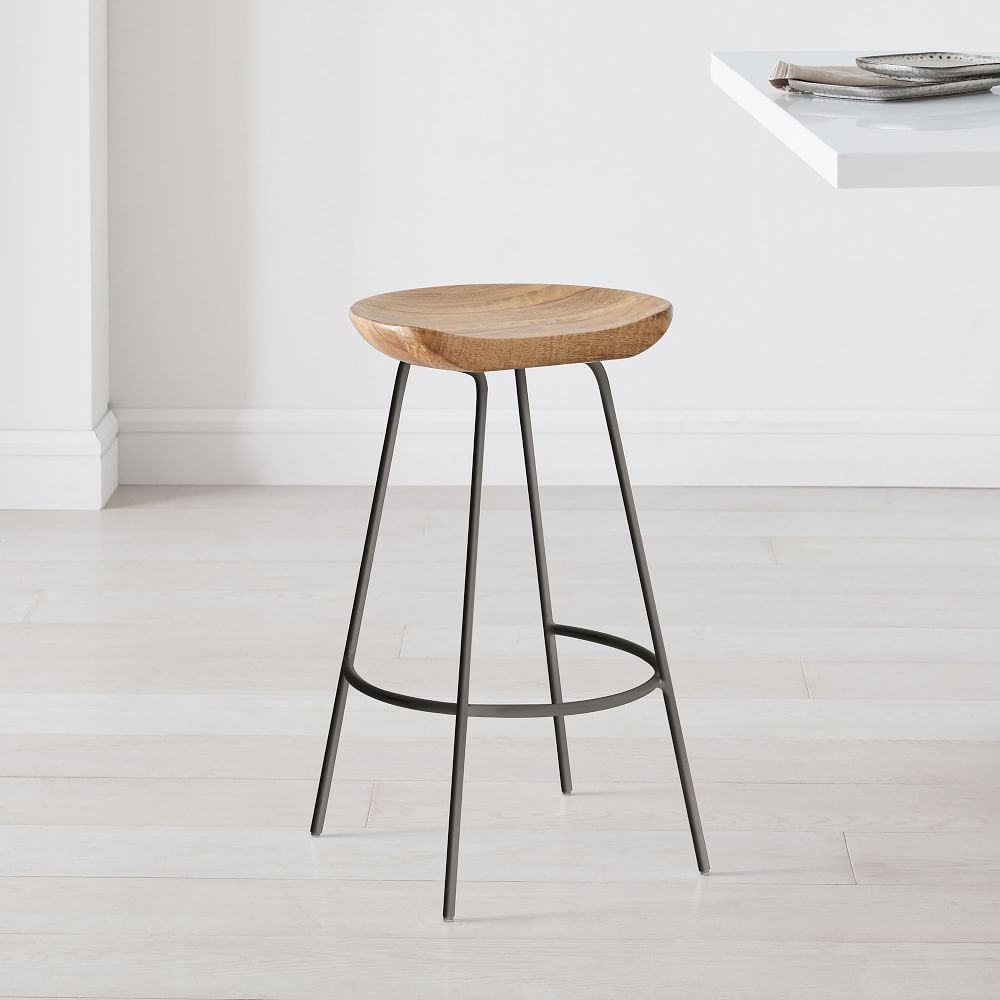 West elm alden counter stool top