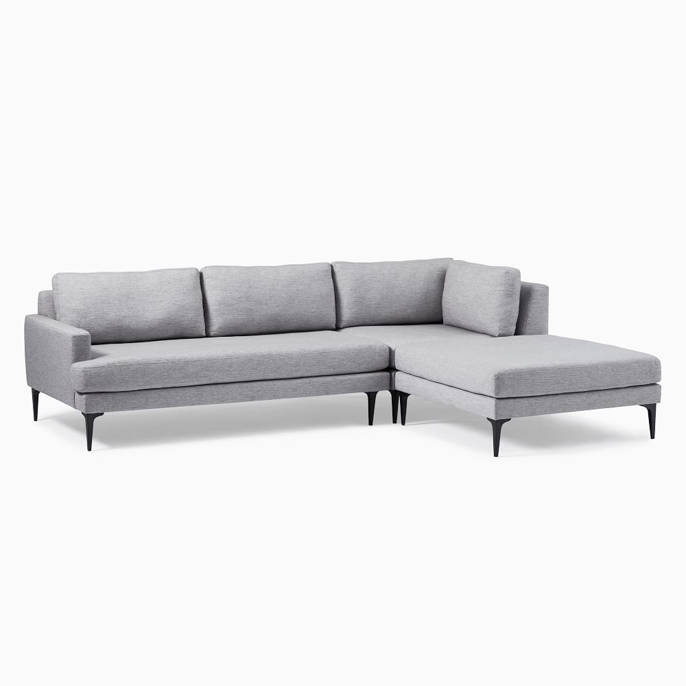 West elm andes chaise hot sale sectional