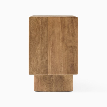 Wood block nightstand hot sale