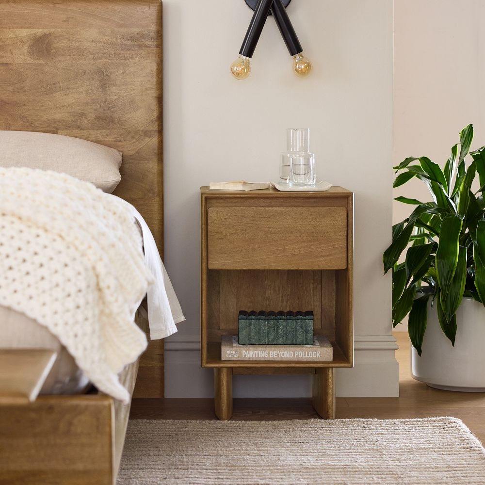 Solid nightstand best sale