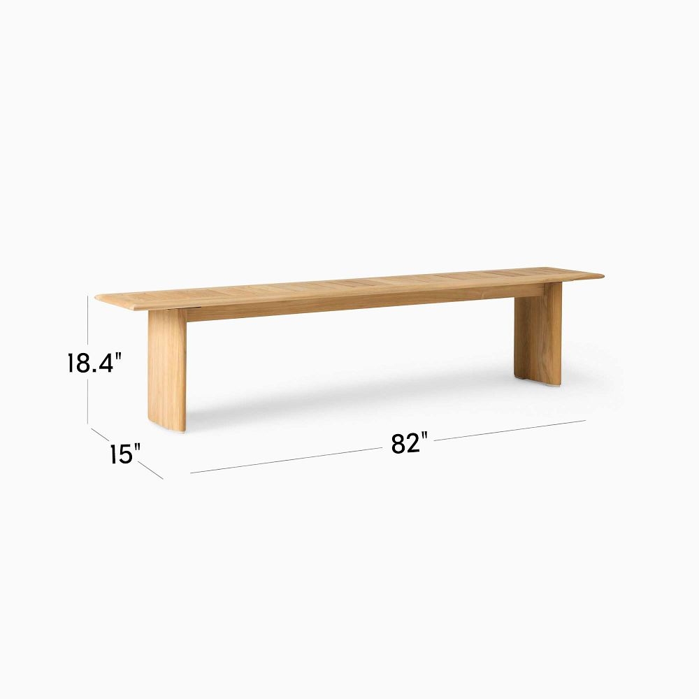 Buy online Anton Outdoor Dining Bench 147cm 208cm now West Elm