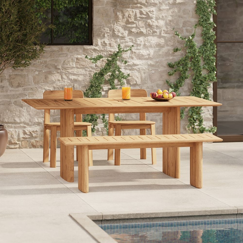 Buy online Anton Outdoor Dining Table 183cm 244cm now West Elm