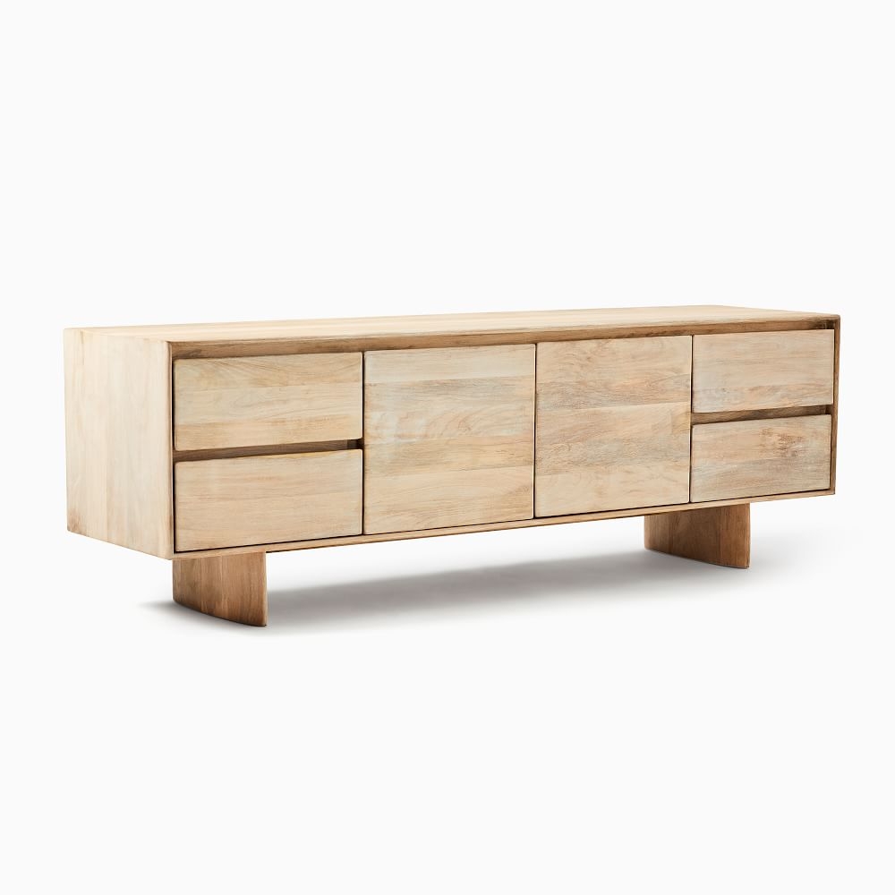 Solid wood cheap media storage cabinet