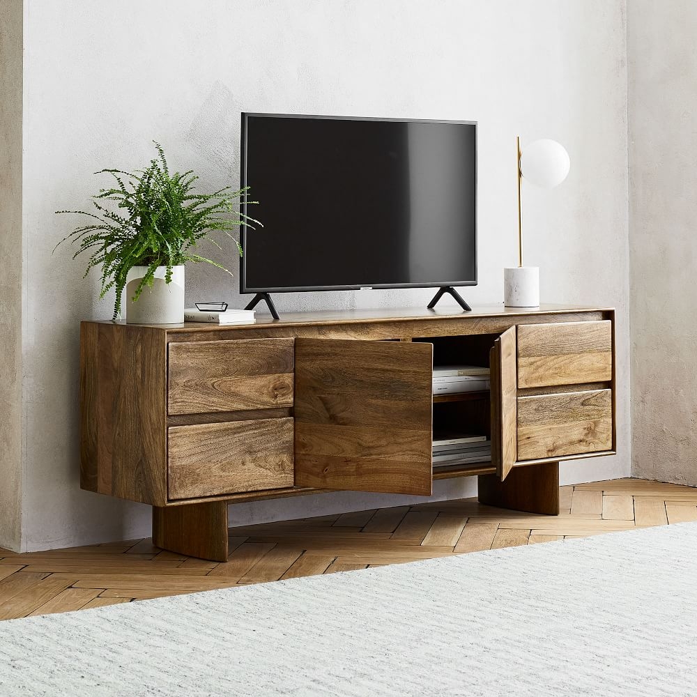 West elm mango best sale wood tv stand