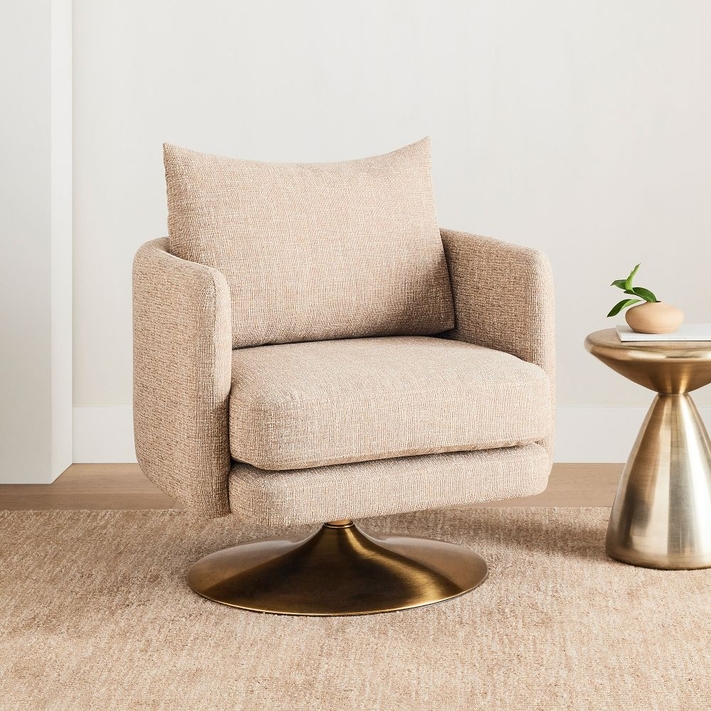 Buy online Auburn Swivel Chair now West Elm KSA KSA