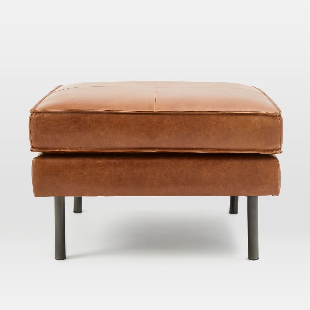 West elm outlet leather bench