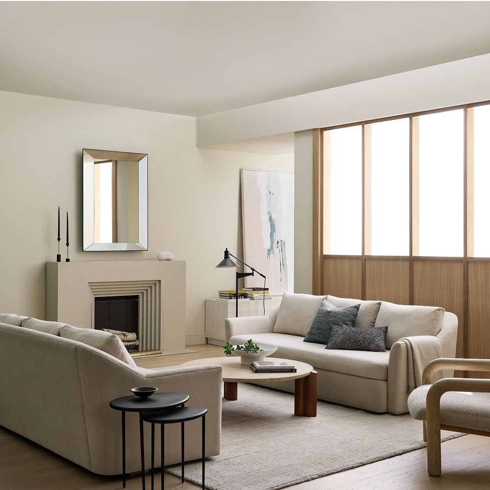 West elm faceted mirror side outlet table