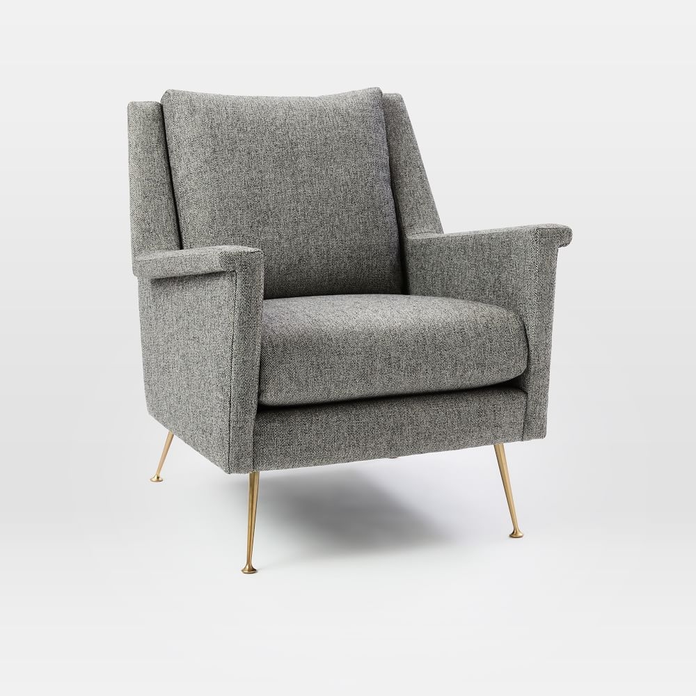 West elm top mid century armchair