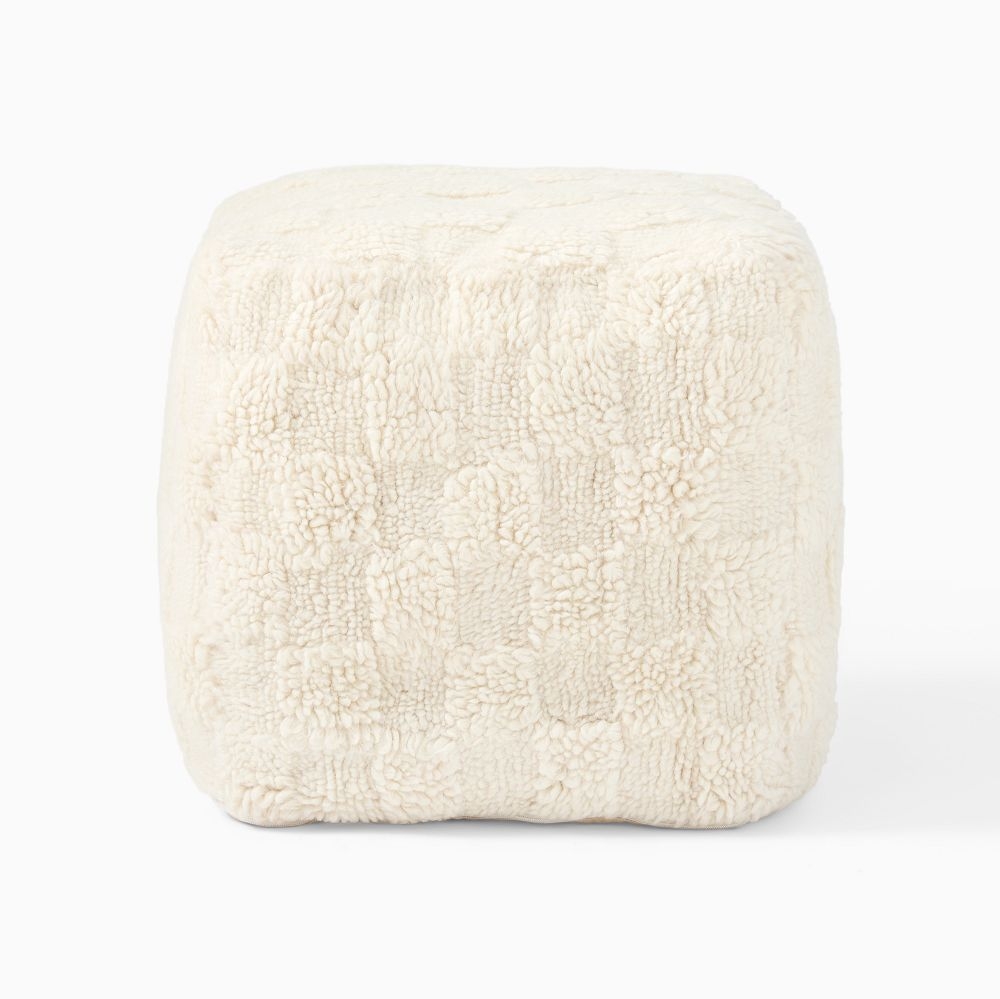 Shag ottoman top