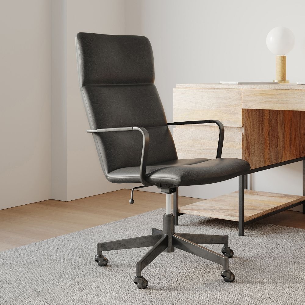 Mid century store swivel desk chair