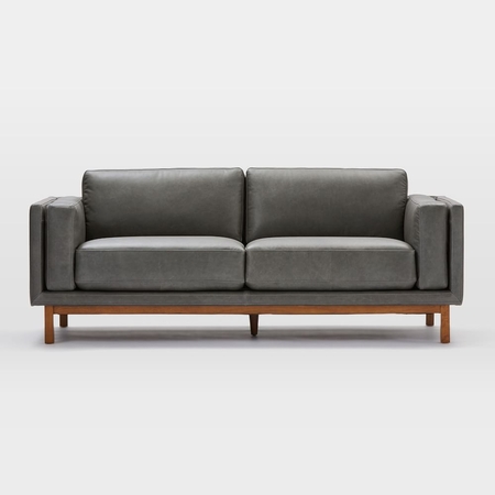 Buy online Dekalb Leather Sofa 216cm now West Elm KSA KSA