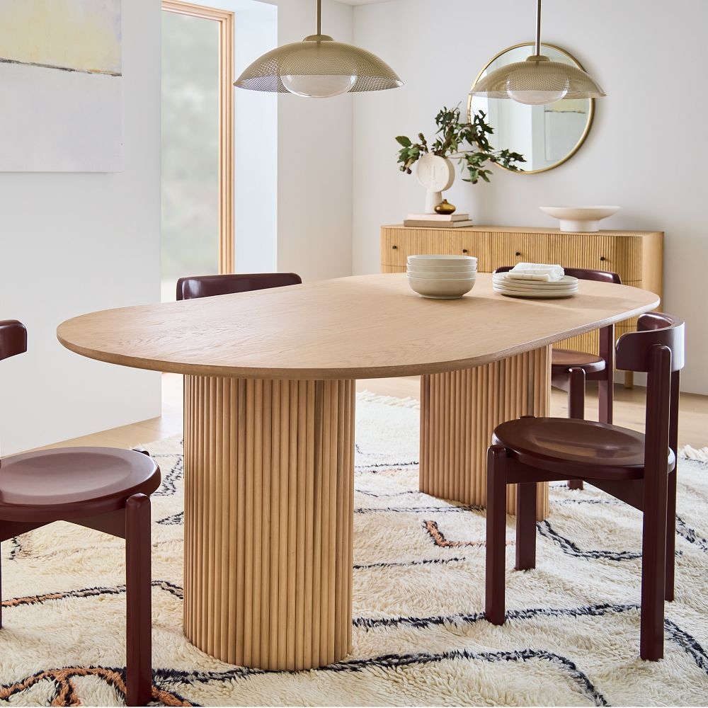 Buy online Ellington Oval Pedestal Dining Table 218cm now West