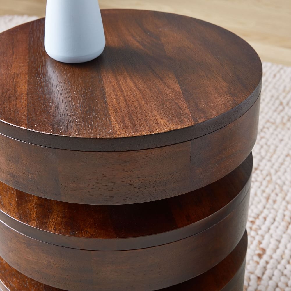 Floating disks side hot sale table