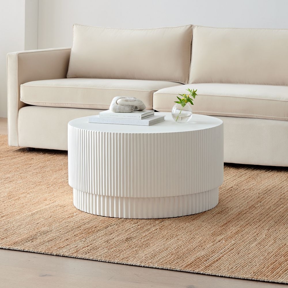 Fluted side table west elm sale