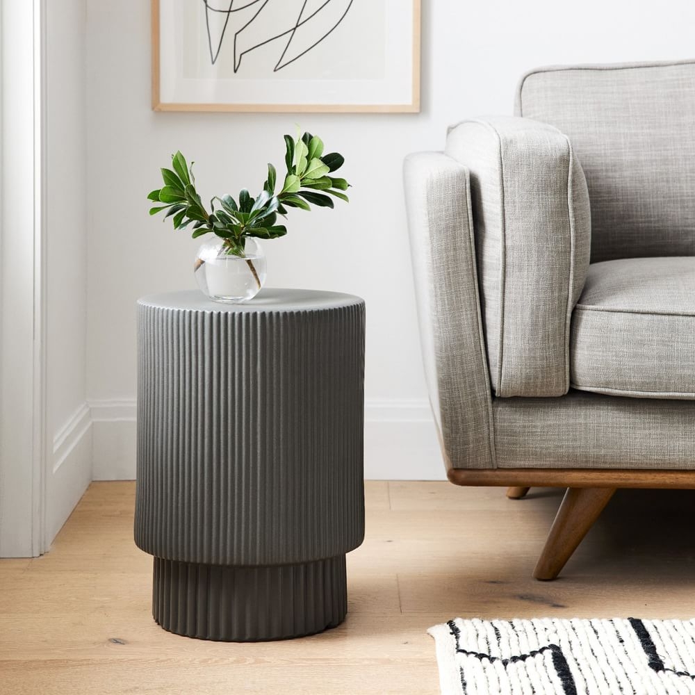 West elm textured side outlet table