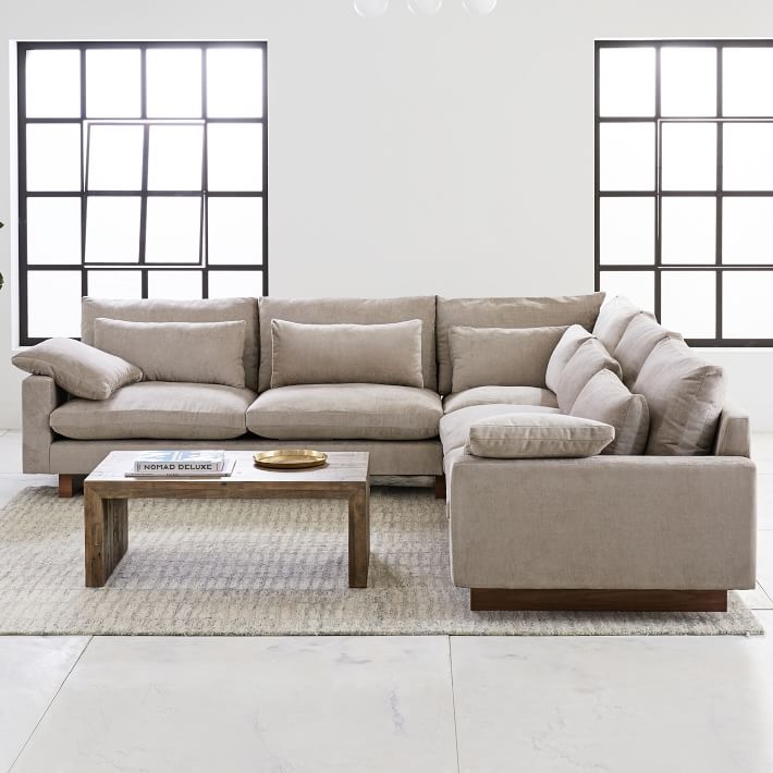 West elm sale l shaped sofa