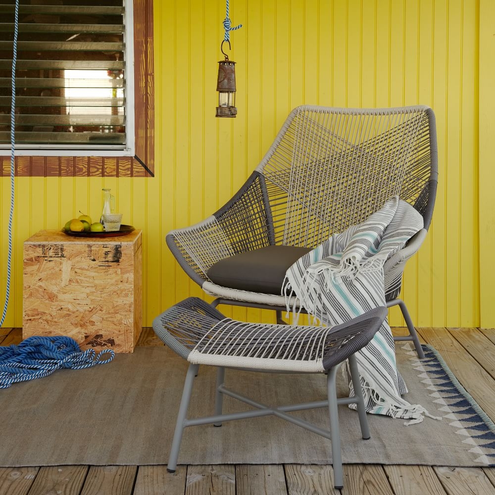 Buy online Huron Outdoor Ottoman now West Elm KSA KSA