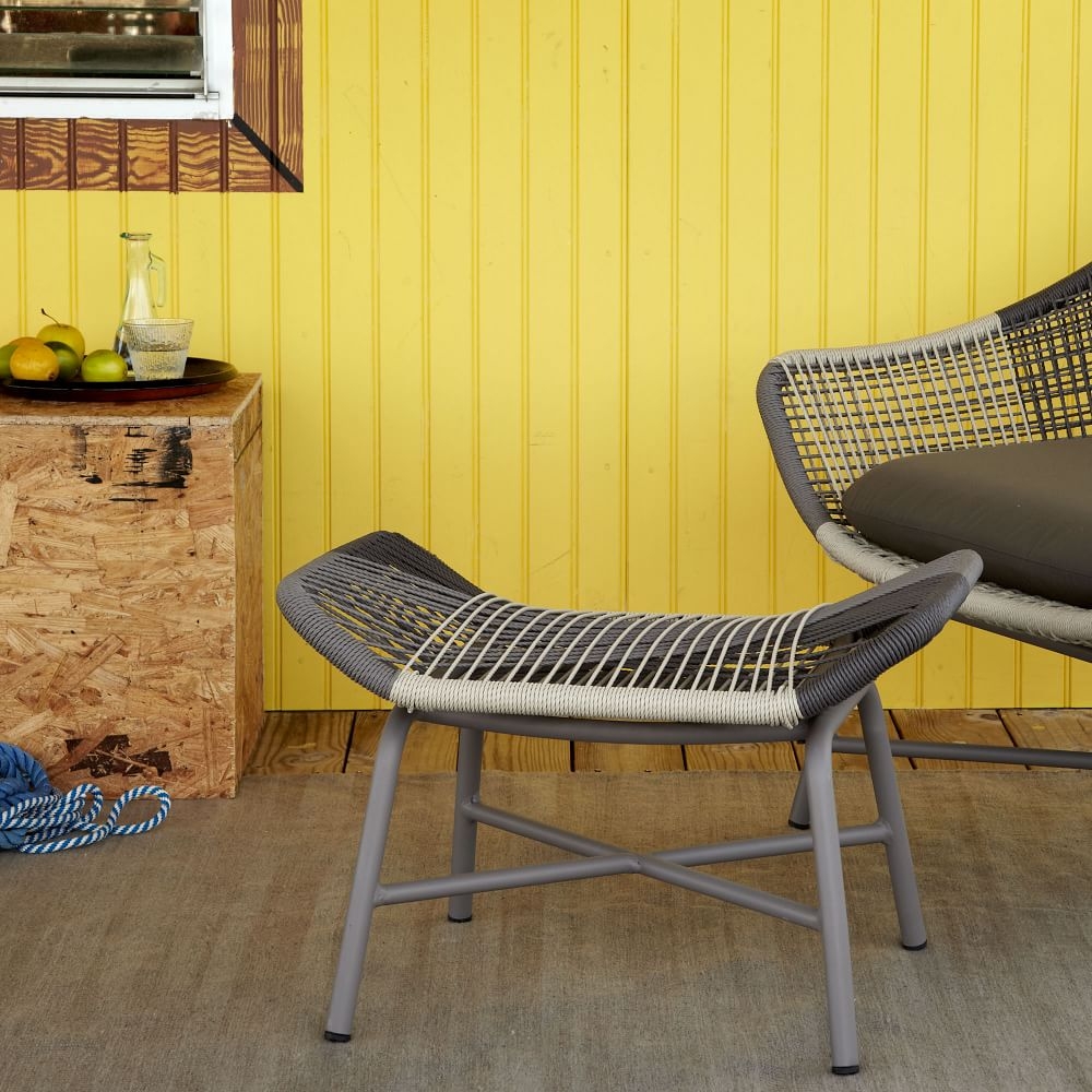 Buy online Huron Outdoor Ottoman now West Elm KSA KSA