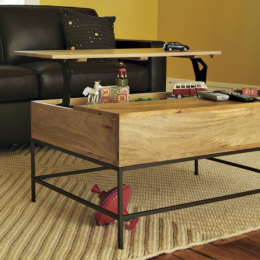 Industrial Storage Pop Up Coffee Table