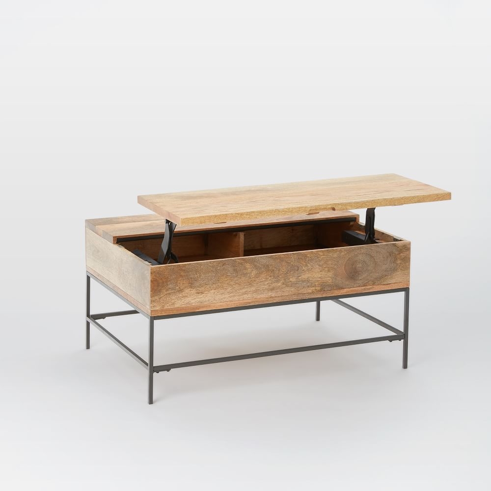West elm industrial hot sale storage coffee table