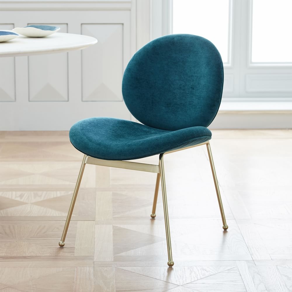 West elm shop dining chairs velvet