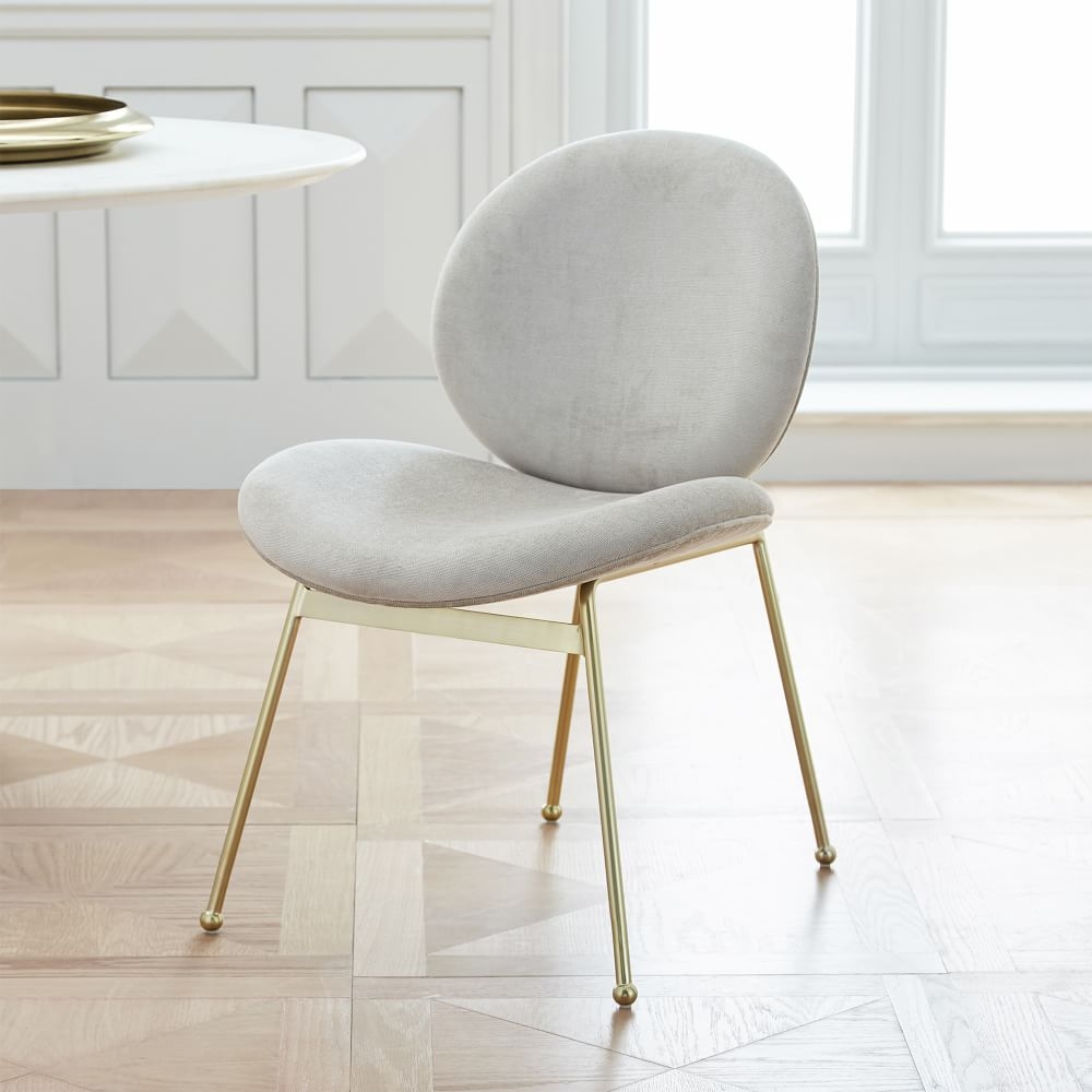 West elm velvet sale chair