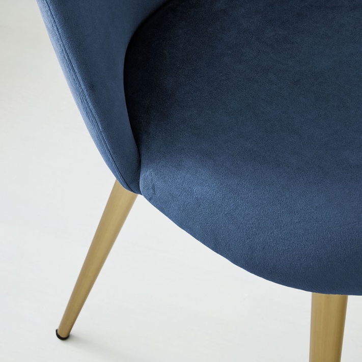 Blue velvet dining on sale chairs kmart