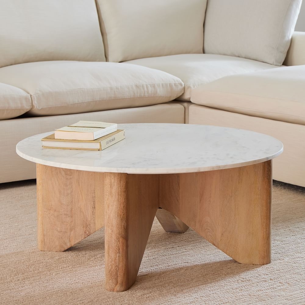 West elm deals circle coffee table