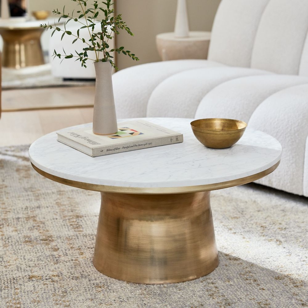 Old marble shop top coffee table