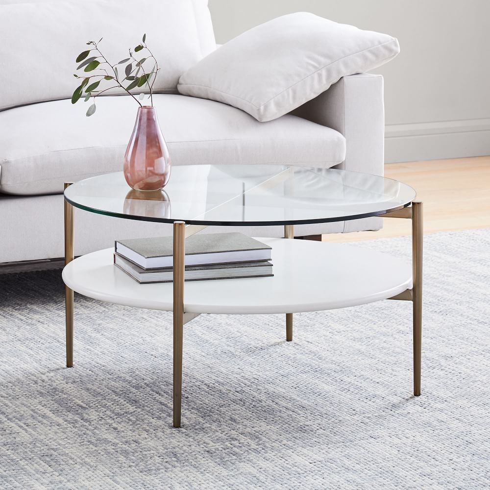 West elm outlet round coffee table