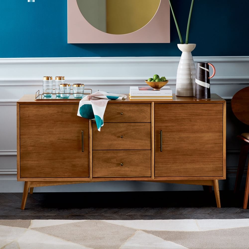 West elm mid century cheap credenza