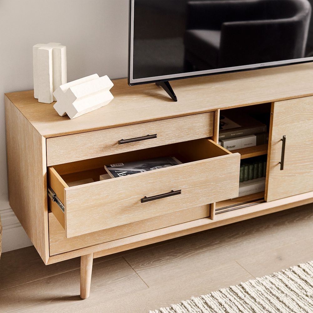 Mid century sales media console acorn