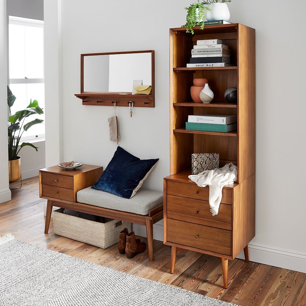 West elm mid century bookcase cheap
