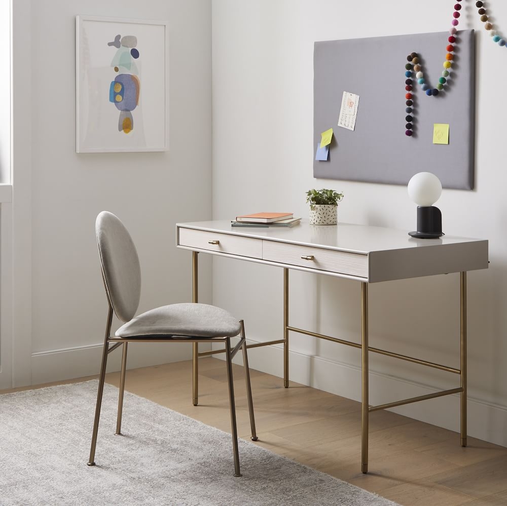 Grey store lacquer desk