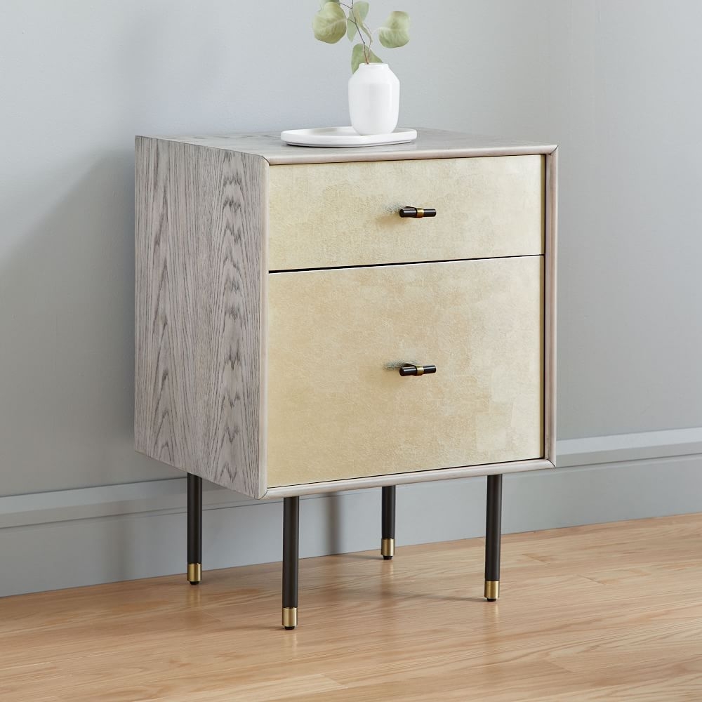 West elm 2025 gold nightstand