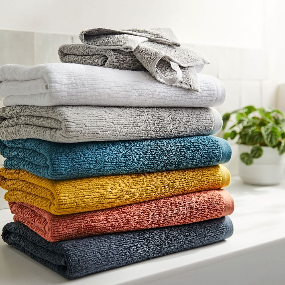 Textured towels hot sale