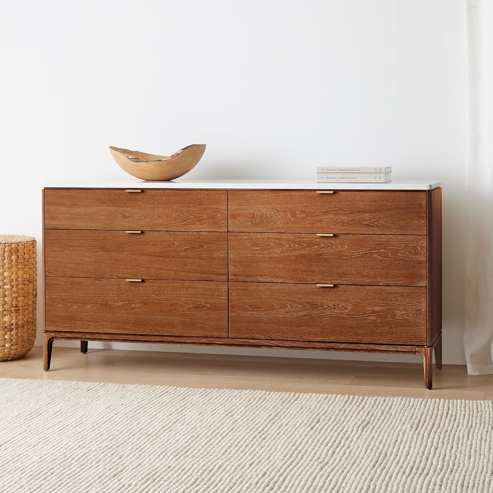 West elm modern 6 drawer dresser sale