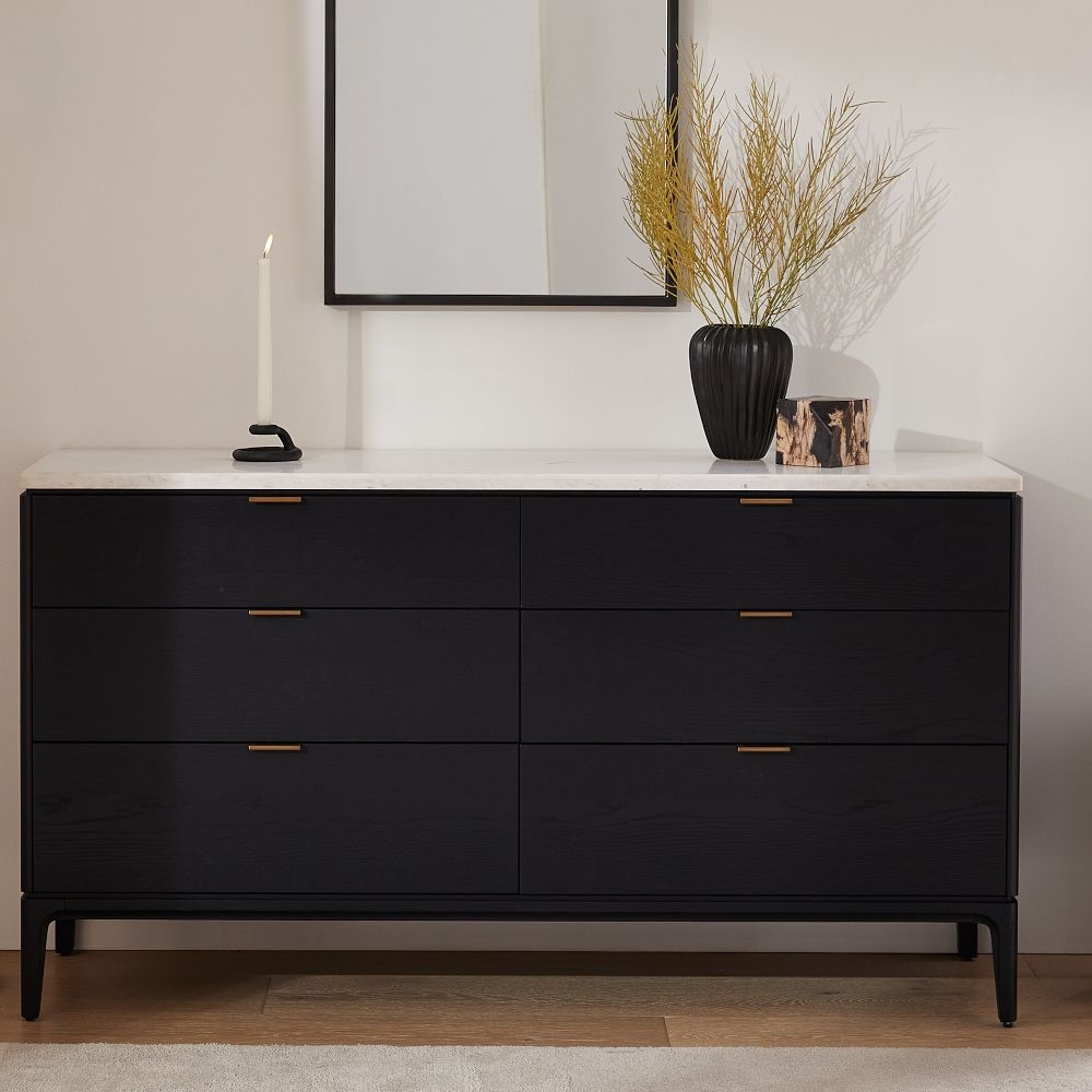 Parker 6 top drawer dresser