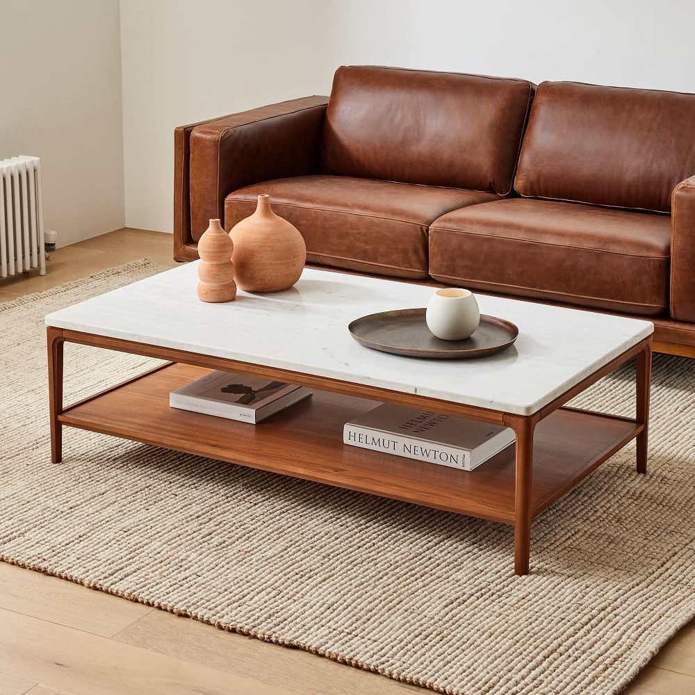 Pottery barn parker shop coffee table