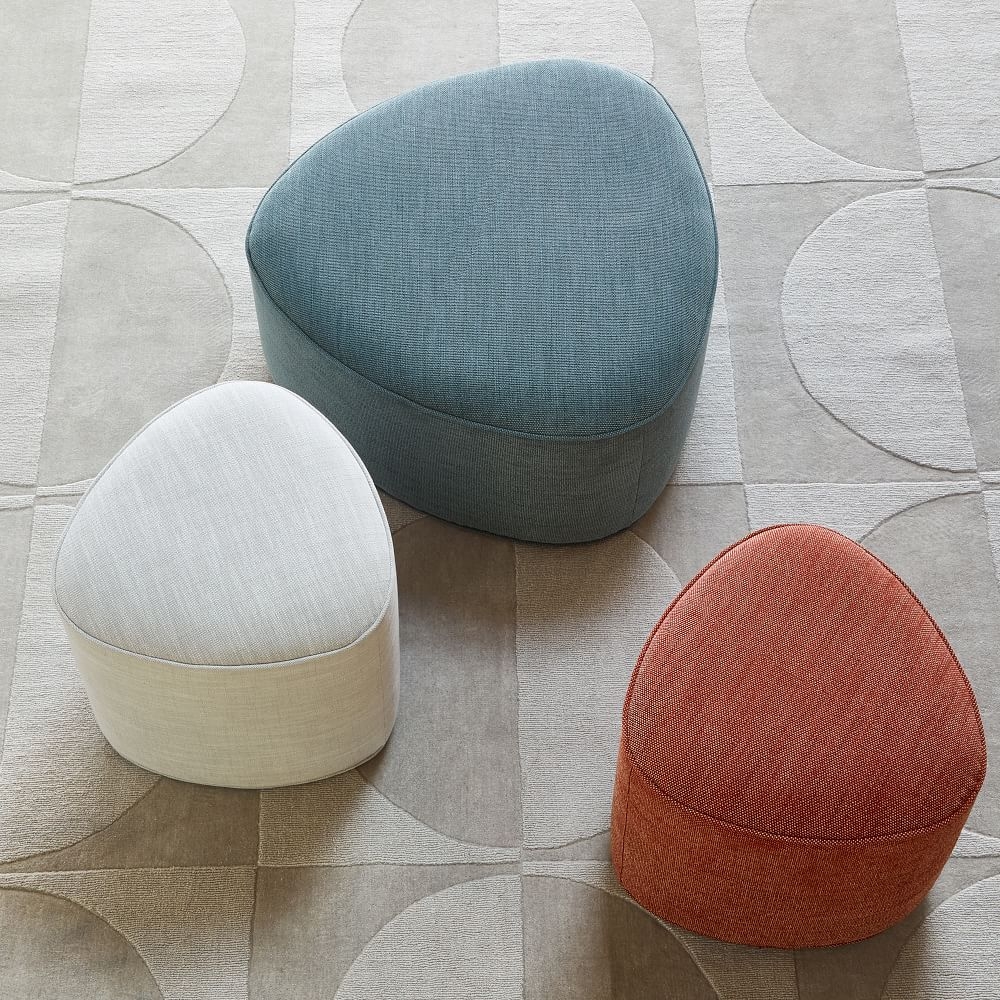 Pebble ottoman hot sale