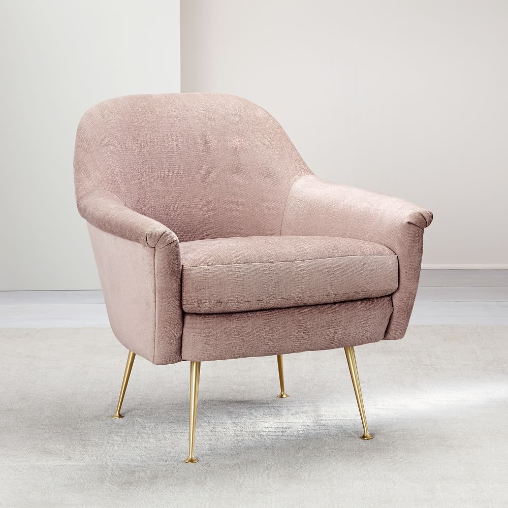 Pink west elm chair new arrivals