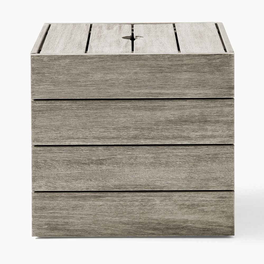 Buy online Portside Outdoor Umbrella Side Table Weathered Gray