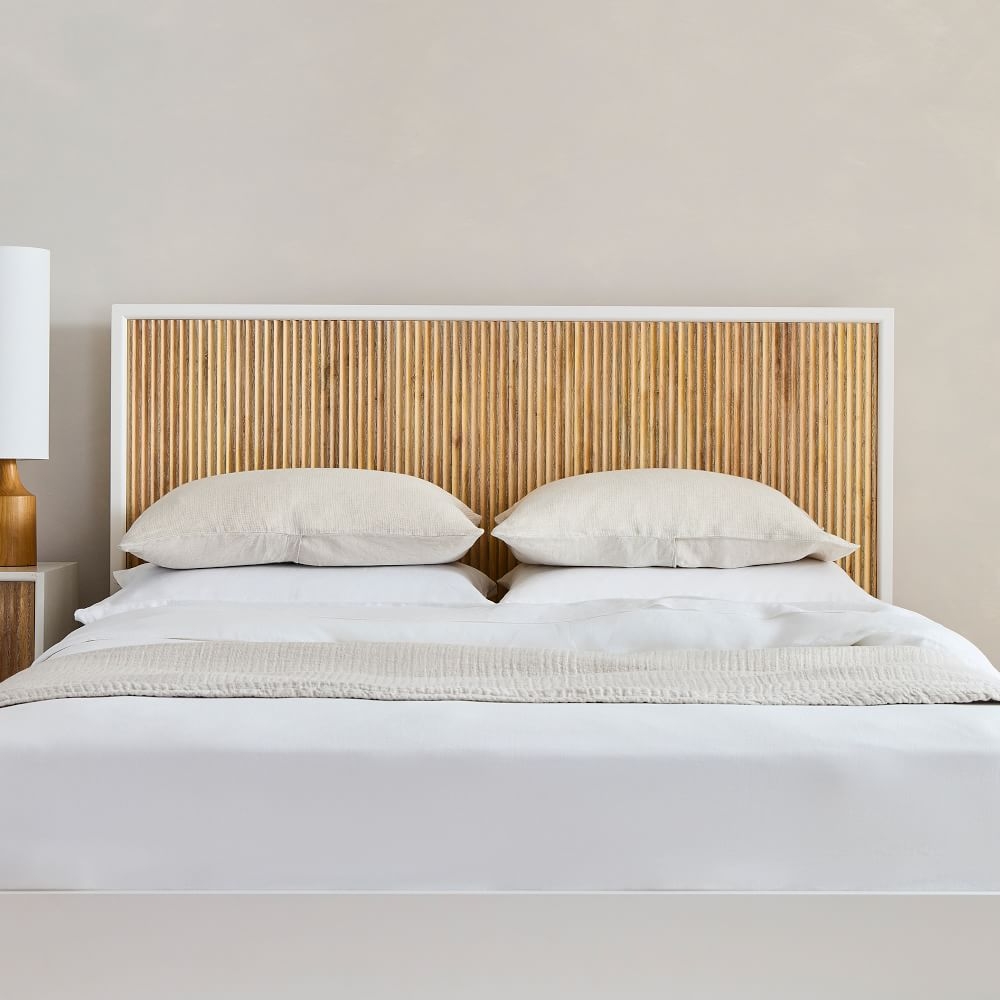 West elm on sale white headboard