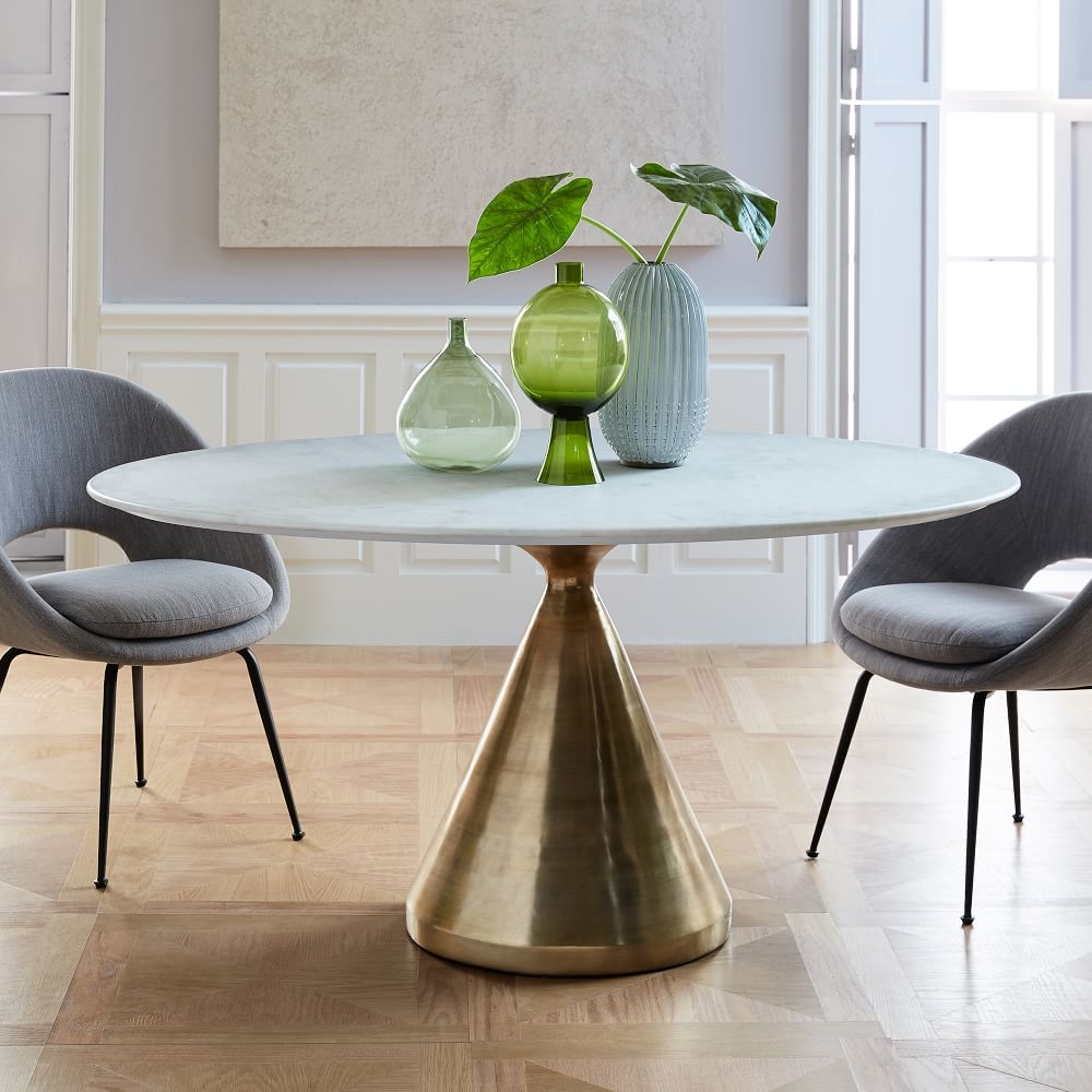 Oval white pedestal dining table deals