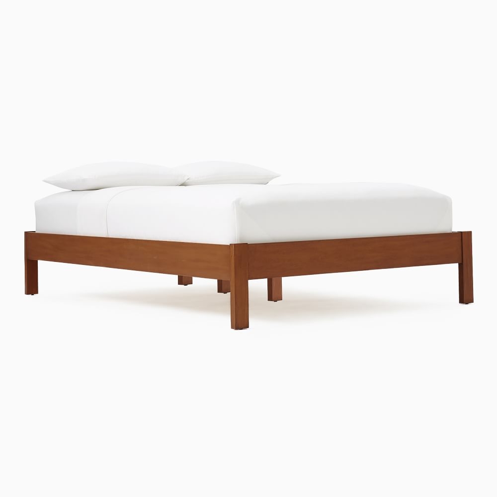 West elm simple white cheap bed frame