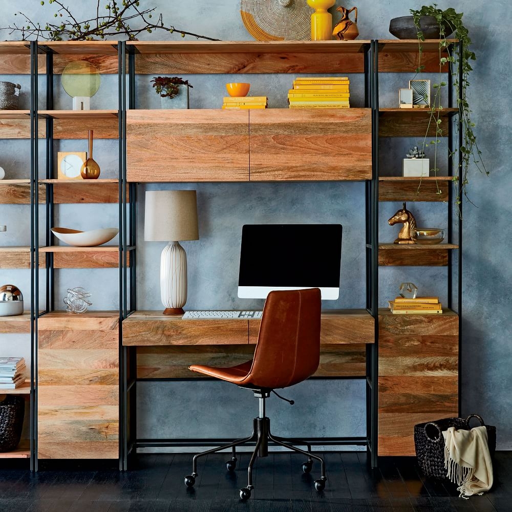 Slope leather swivel office chair online