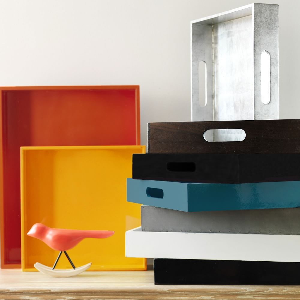 Grey lacquer tray deals